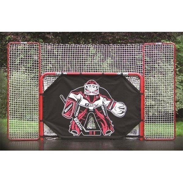 EZGoal 67009 2 In. Folding Hockey Goal With Backstop; Shooter Tutor & Targets, Ezgoal, Mfr#: 67009